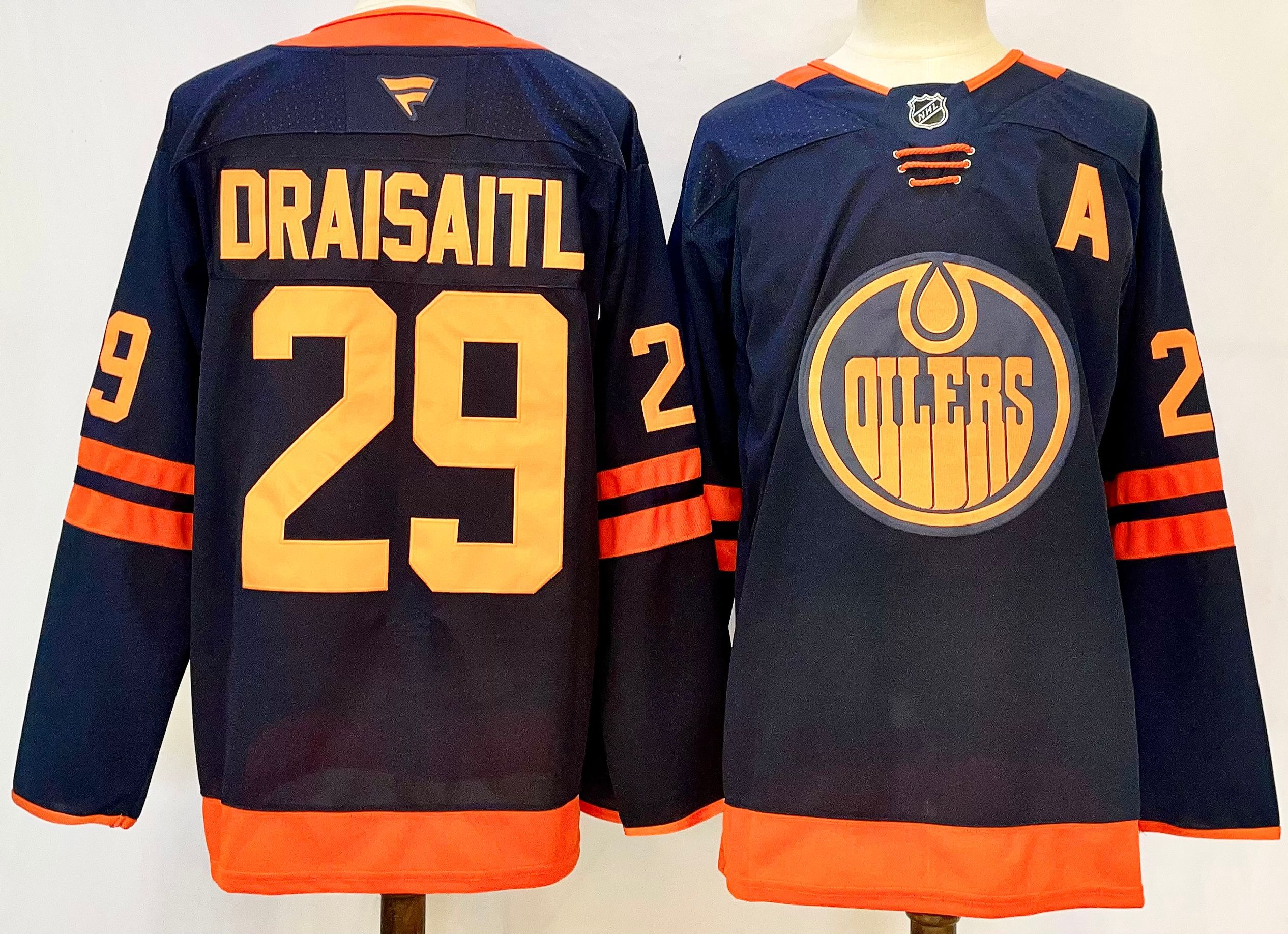 Men Edmonton Oilers #29 Draisaitl Black 2025 Home Premier Player NHL Jersey->edmonton oilers->NHL Jersey